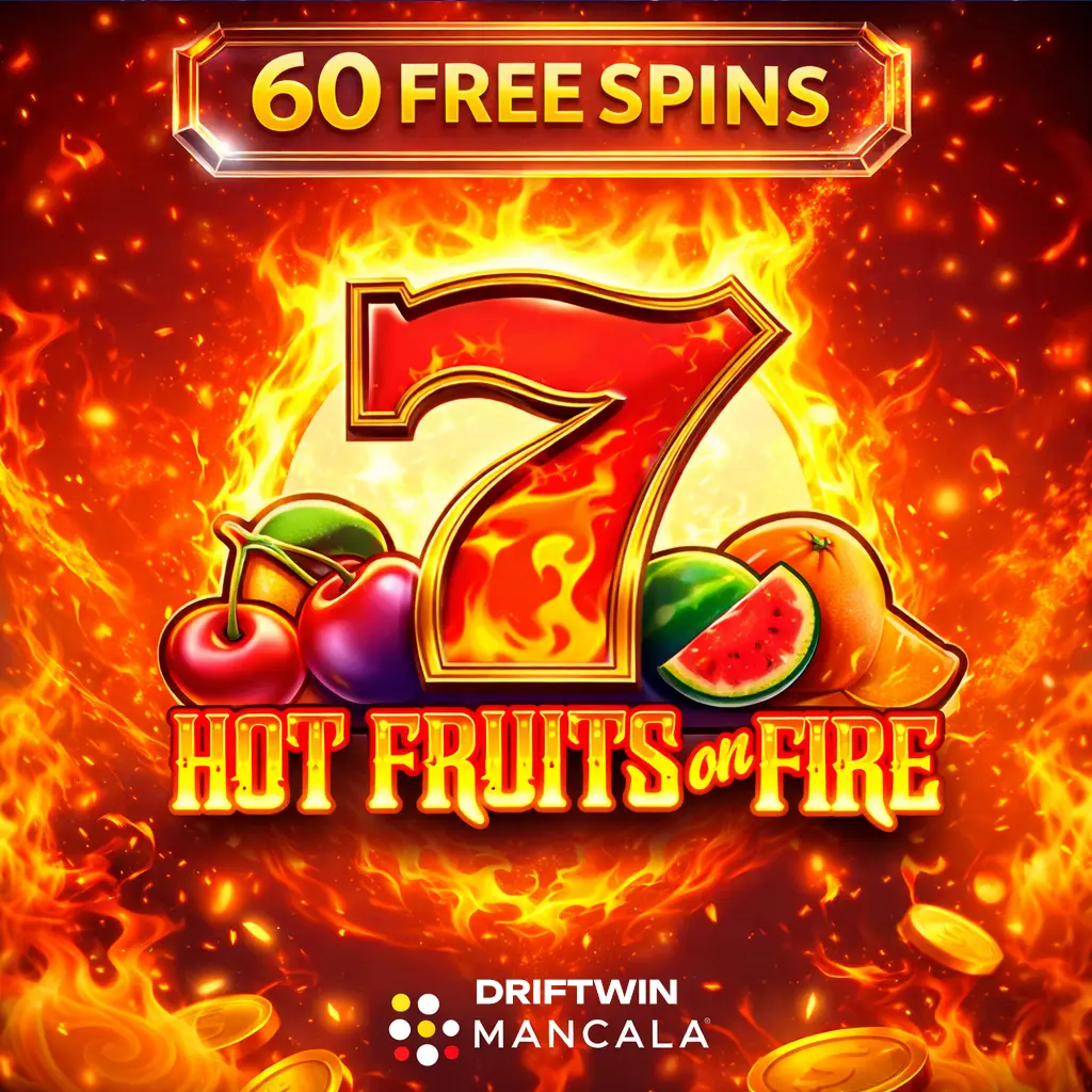 Бонус 60 фриспинов в Hot Fruits on Fire | Drip казино